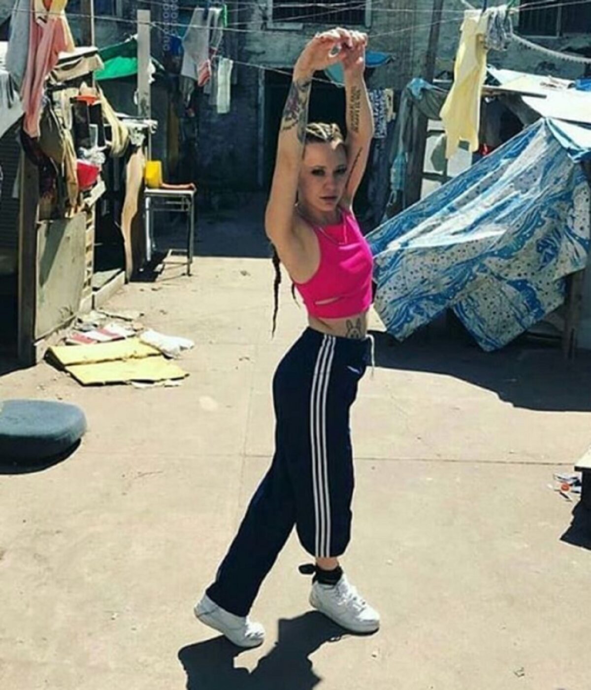 La Joaqui, la rapera argentina que interpretó a Mecha en el Marginal