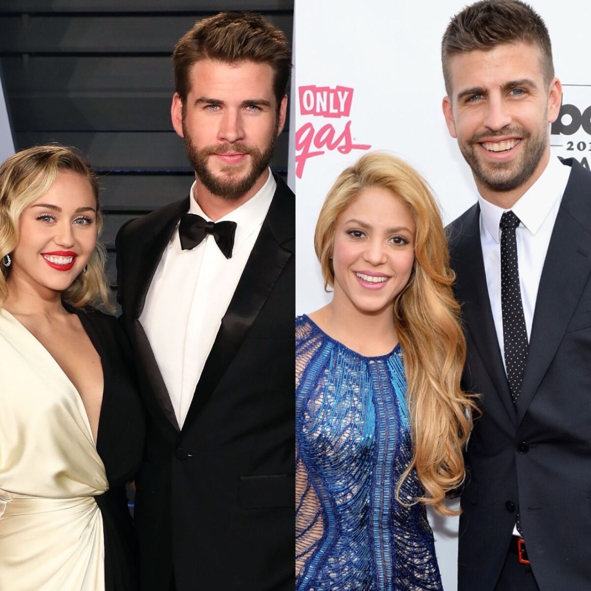 Shakira Gerard Piqué vs Miley Cyrus Liam Hemsworth