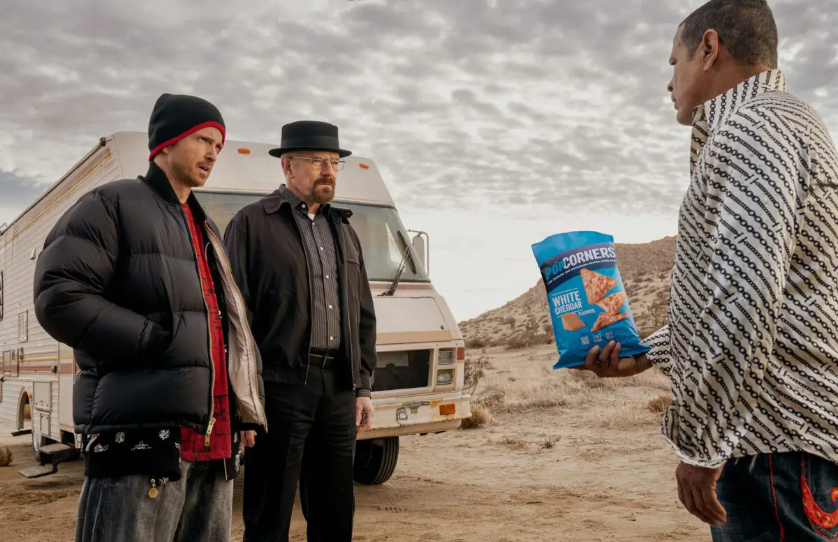 Reparto de Breaking Bad en Anuncio PopCorners para el Super Bowl