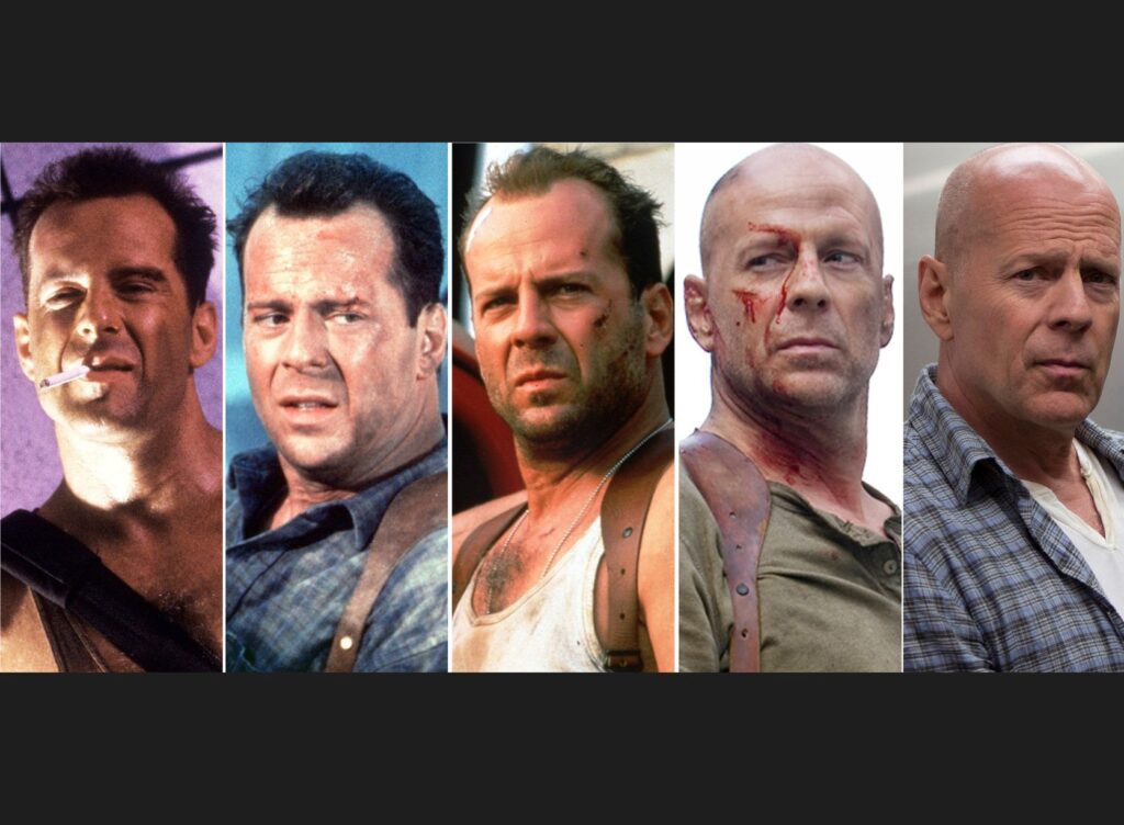 Bruce Willis en todas sus películas de Die Hard