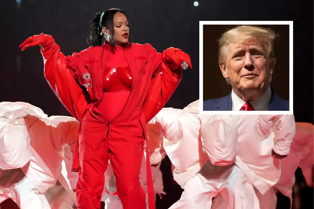  Donald Trump critica la presentación de Rihanna en el Super Bowl LVII