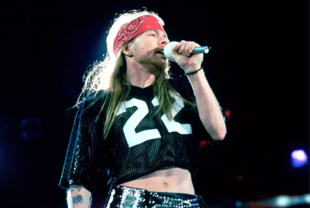 Axl Rose en el tributo a Freddie Mercury