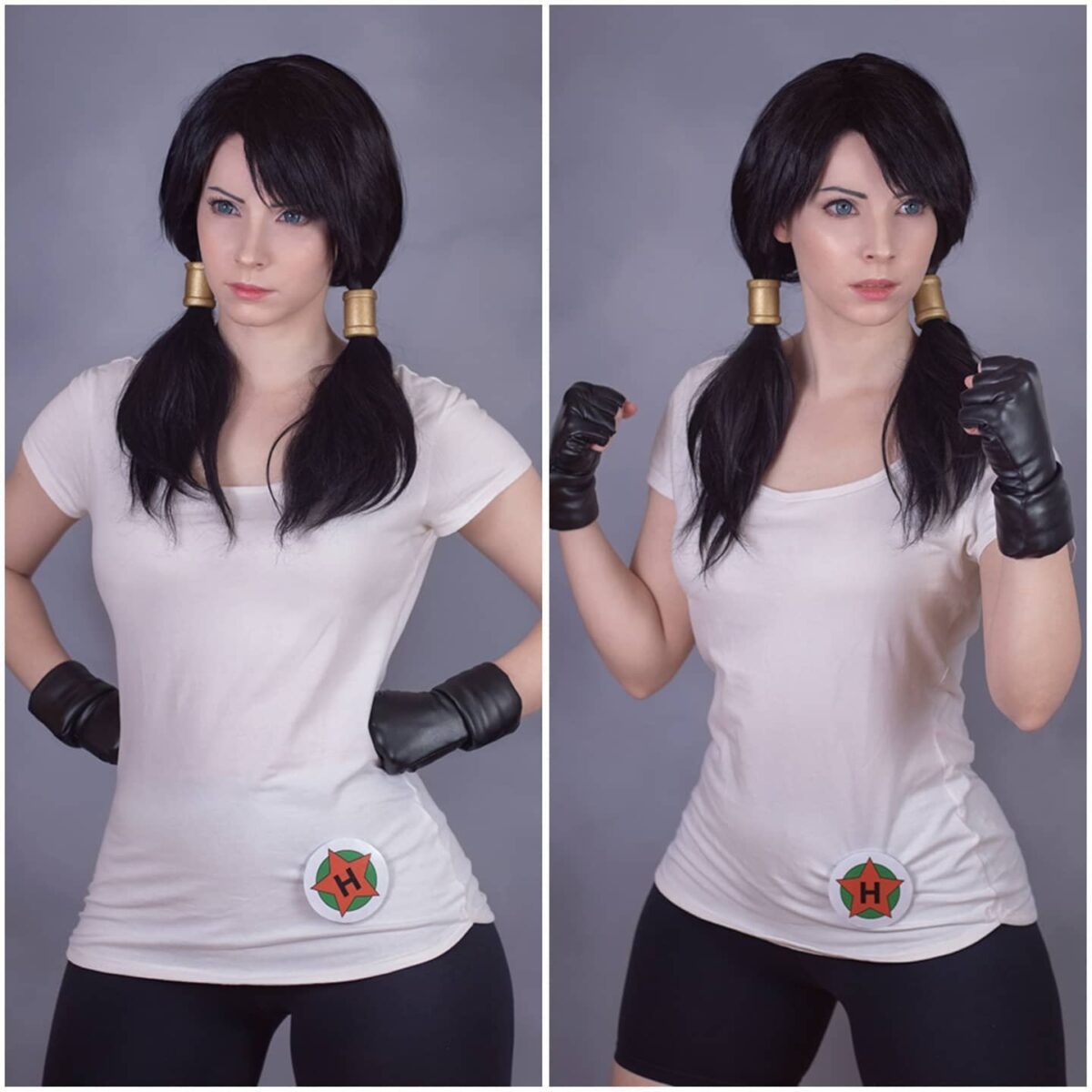 Enji Night como Videl Cosplay de Videl por Enji Night