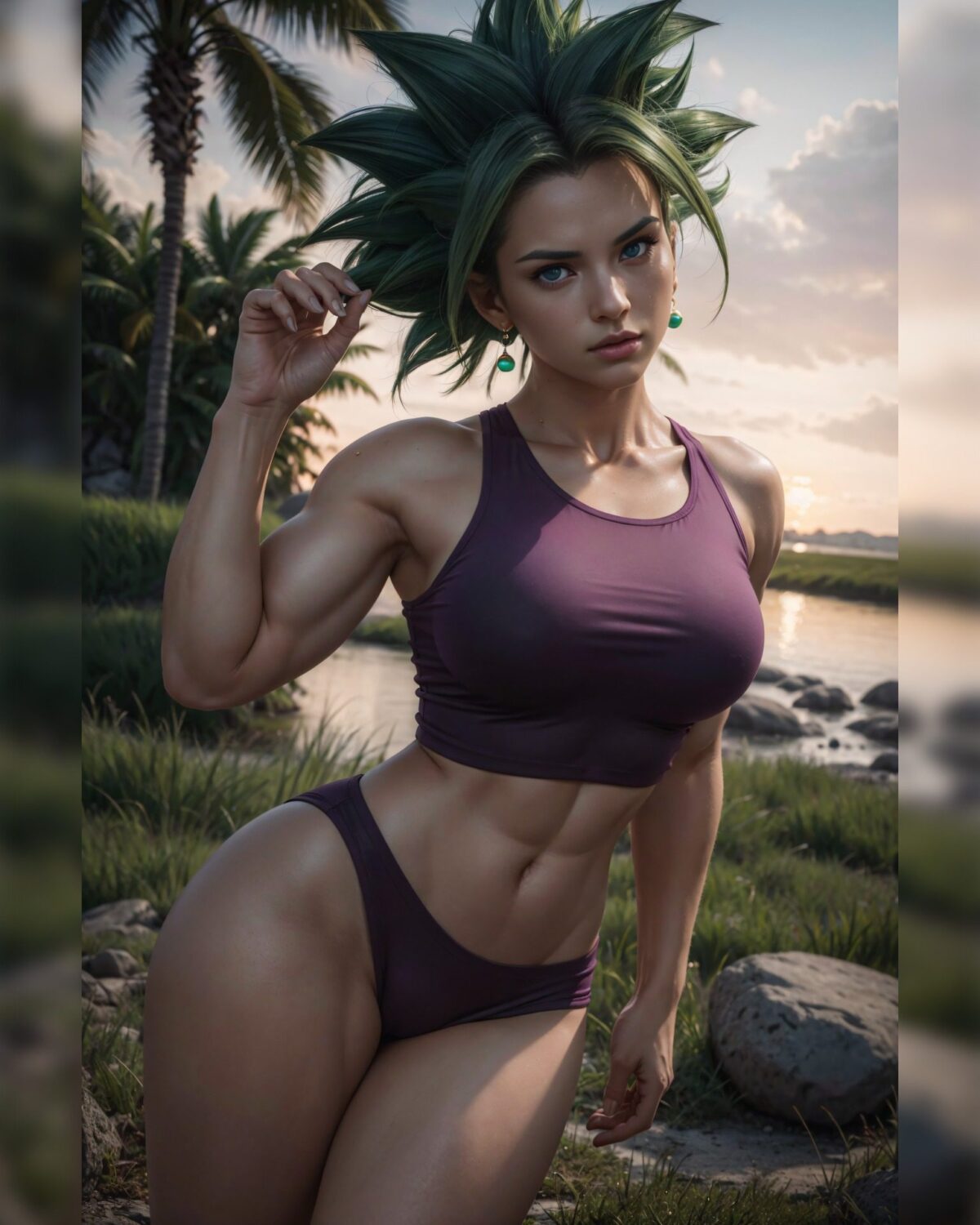 Kefla en versión hiperrealista Kefla de Dragon Ball Super por My Smart Arts