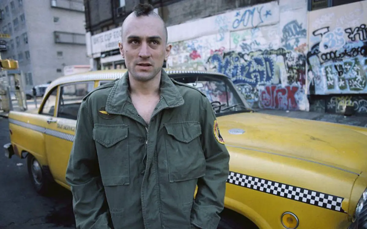 Robert De Niro como Travis Bickle en 'Taxi Driver