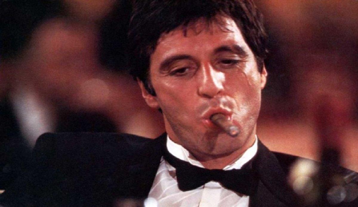 Al Pacino como Tony Montana en 'Scarface'