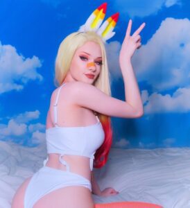 Foto de Bunni Lynn realizando cosplay muy sensual