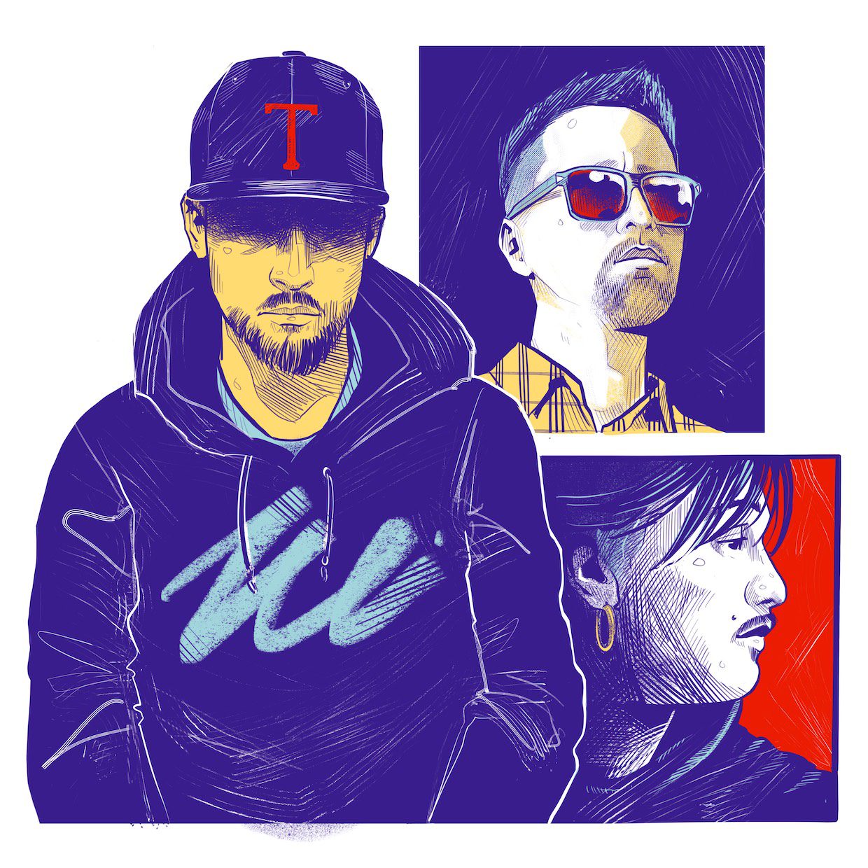 Cover Art de No Te Vayas de DJ TEE junto a Panthy y Felo Foncea.