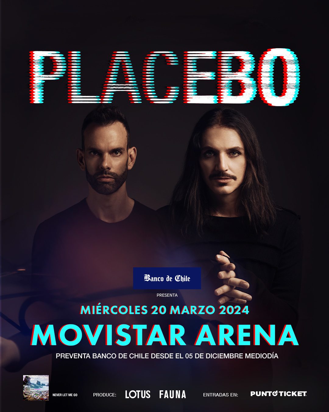 Placebo vuelve a Chile el 20 de marzo de 2024