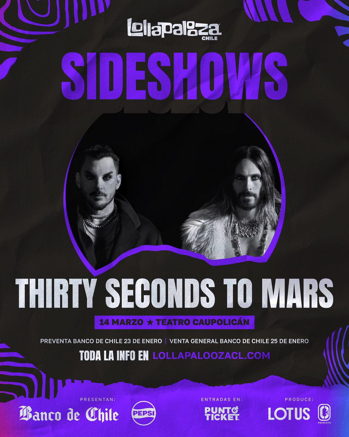 30 Seconds To Mars en Teatro Caupolicán