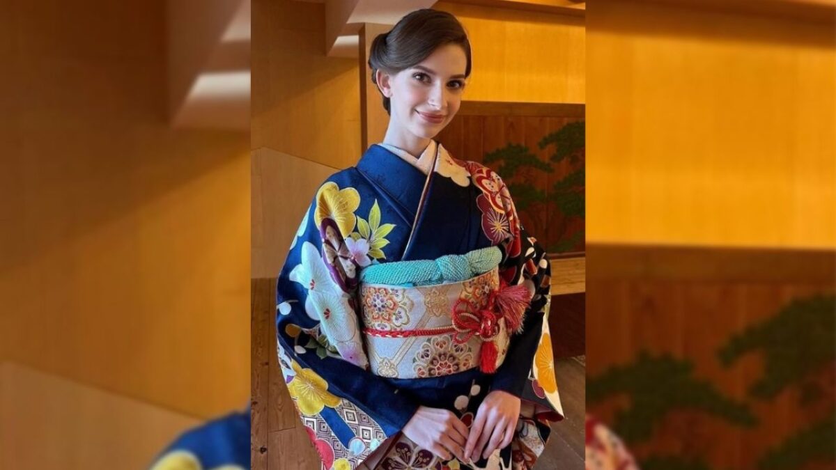 Karolina Shiino, Miss Japón 2024, renunciando a su corona