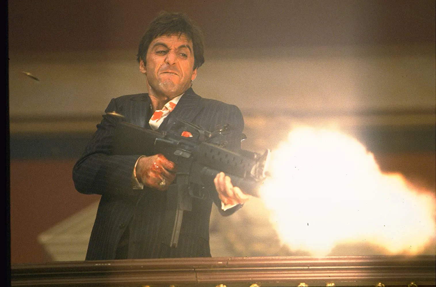 Tony Montana escena final de Scarface