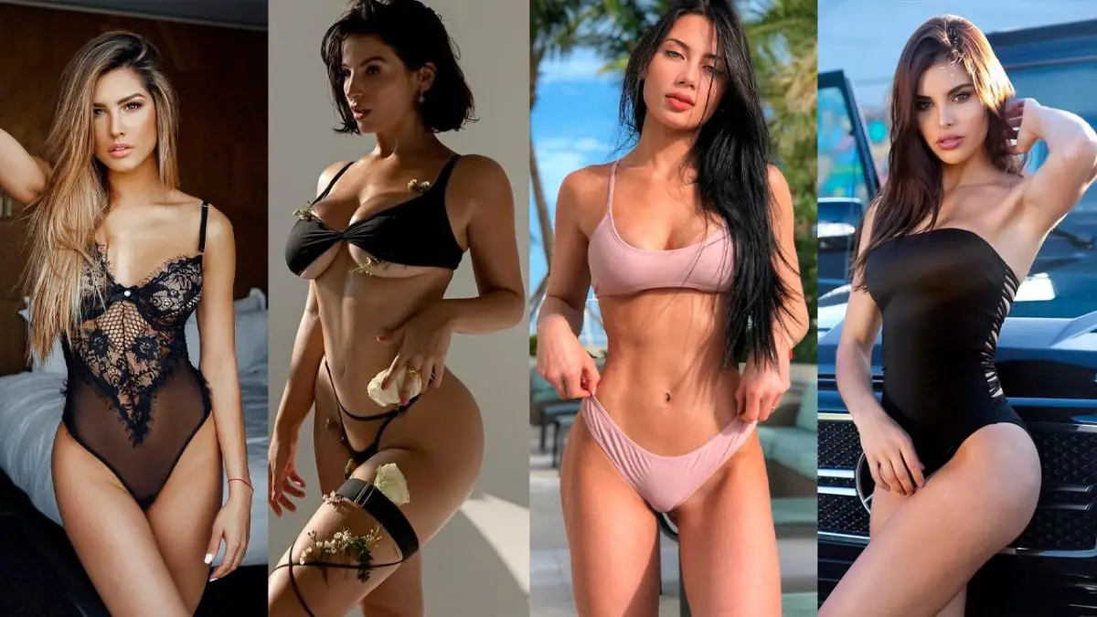 Collage de modelos venezolanas famosas en Instagram y OnlyFans